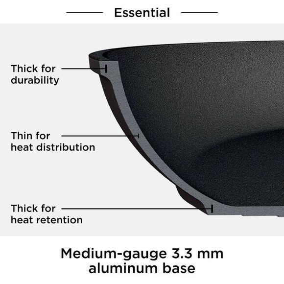 Ninja - Foodi NeverStick Essential 10 1/4" Fry Pan Black - Picture 5 of 6